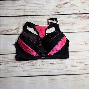 Victoria's Secret Black and Pink Sports Bra